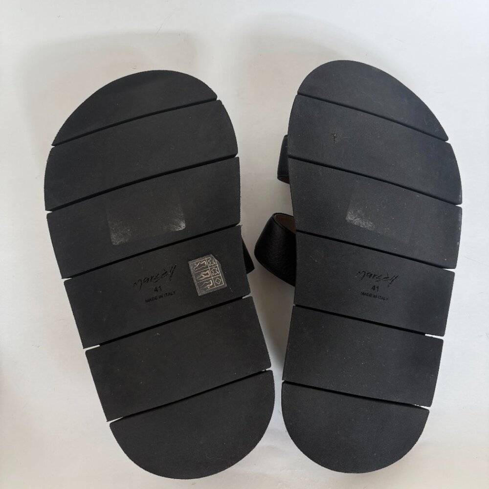 Marsèll Intagliato Scalzato Black Chunky Slider Sandals size - Picture 8 of 9